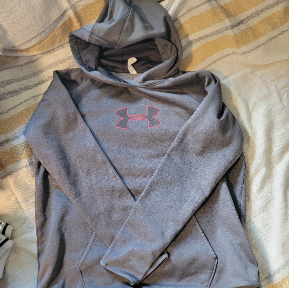Under Armour womens large hoodie gray